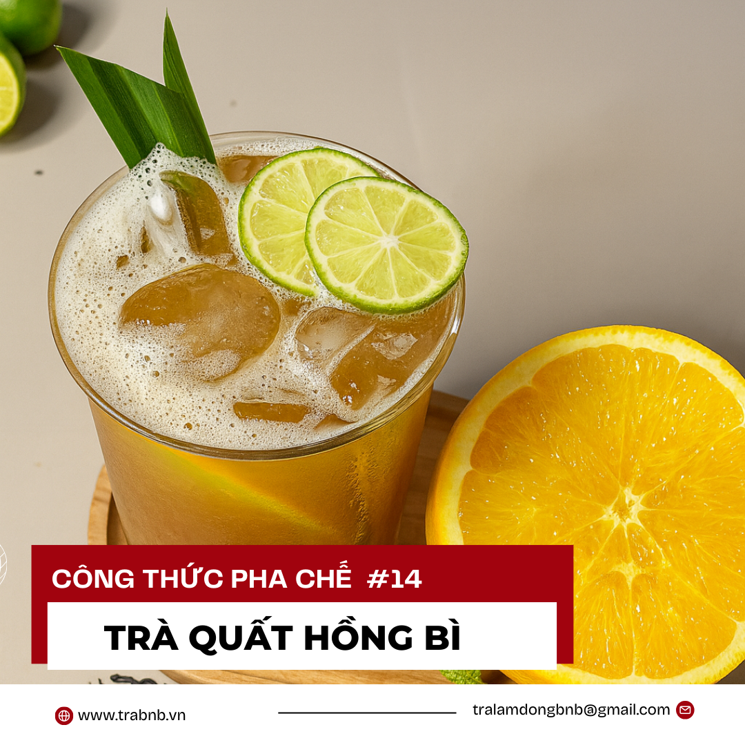 CÔNG THỨC PHA CHẾ TRÀ QUẤT HỒNG BÌ